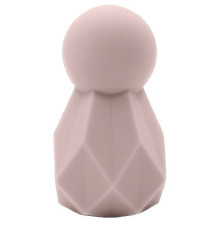 Розовый перезаряжаемый вибратор Polyhedron - 8 см.