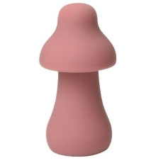 Розовый перезаряжаемый клиторальный стимулятор-грибочек Protruding Mushroom