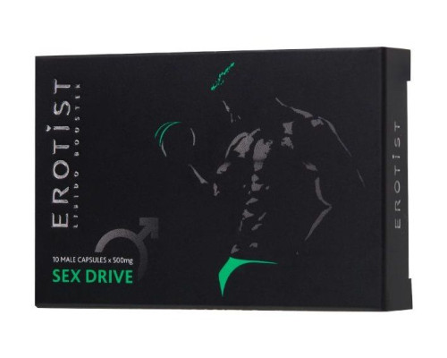 Капсулы для мужчин для повышения либидо Erotist SEX DRIVE - 10 капсул (500 мг.)