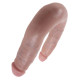 Двусторонний фаллоимитатор U-Shaped Small Double Trouble - 33,5 см.