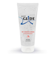 Лубрикант на водной основе Just Glide Strawberry с ароматом клубники - 200 мл.