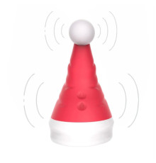 Красный вибростимулятор в форме колпака Magical Santa Hat