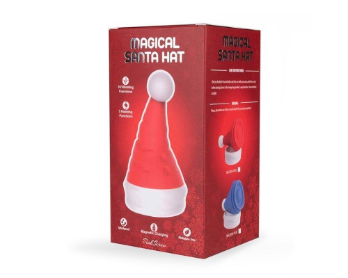 Сиреневый вибростимулятор в форме колпака Magical Santa Hat