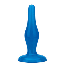Голубой анальный плаг Easy Insertion Plug - 12 см.