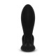 Черный анальный стимулятор с расширением и вибрацией Expand Plug - 10,5 см.