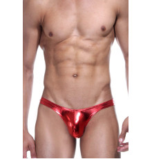Красные блестящие мужские трусы-слипы