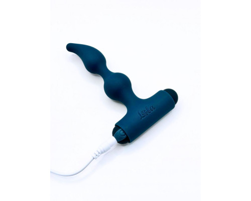 Бирюзовая анальная пробка с перезаряжаемой вибропулей Elation 2.0 - 13,1 см.