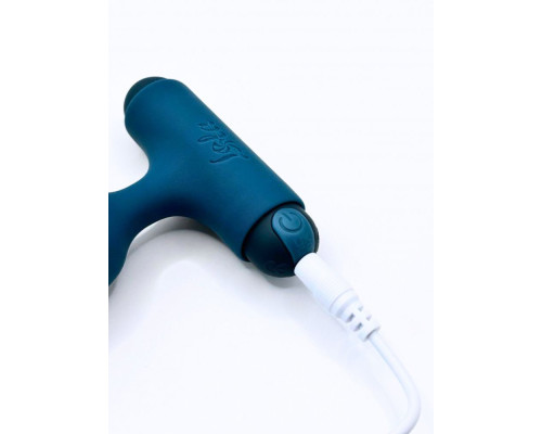 Бирюзовая анальная пробка с перезаряжаемой вибропулей Elation 2.0 - 13,1 см.