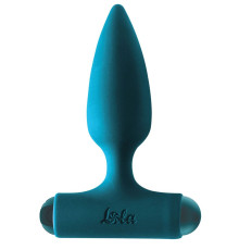 Бирюзовая анальная пробка с перезаряжаемой вибропулей Glory 2.0 - 11 см.