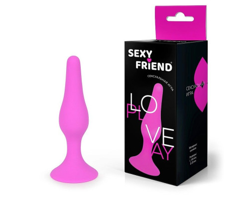 Ярко-розовая анальная втулка - 10 см.