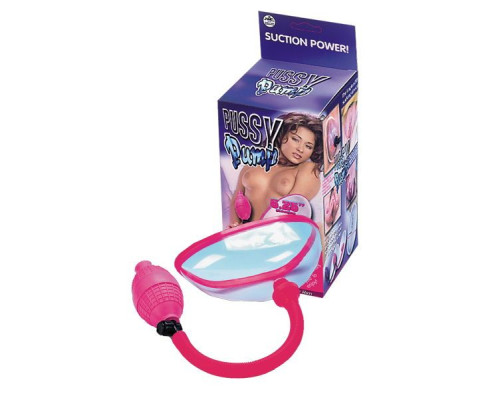 Прозрачная помпа с грушей для клитора и половых губ