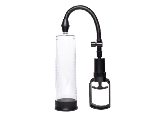 Прозрачная вакуумная помпа для пениса с 3 насадками Intern