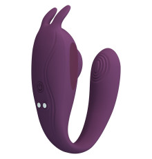 Фиолетовый вибратор для двоих Shey