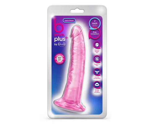 Розовый фаллоимитатор Lust N’ Thrust - 20,5 см.