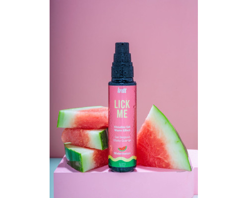 Гель Lick Me с согревающим эффектом и ароматом арбуза - 50 мл.