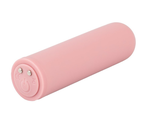 Нежно-розовая вибропуля Java - 7,8 см.