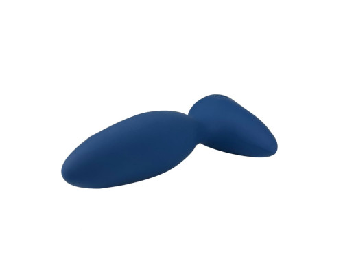 Синий анальный вибратор Little Rocket II + APP