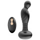 Черный массажер простаты с вибрацей и возвратно-поступательными движениями
