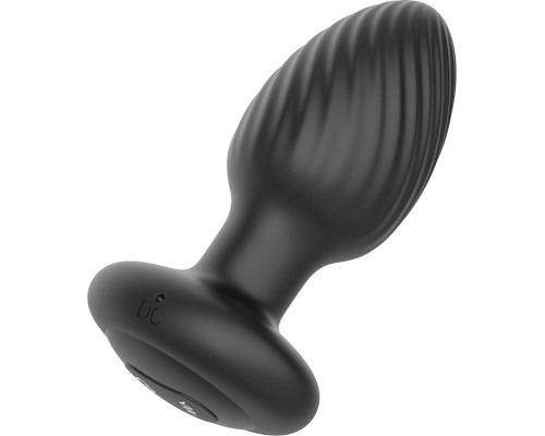 Черная анальная вибровтулка Nexus Tornado Large с функцией вращения