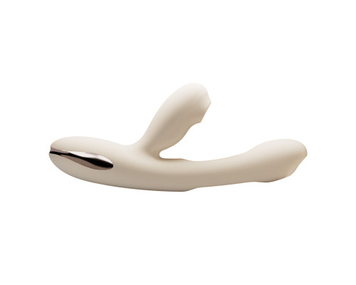 Хай-тек вибратор с таппингом и вакуумом Angela - 21,8 см.