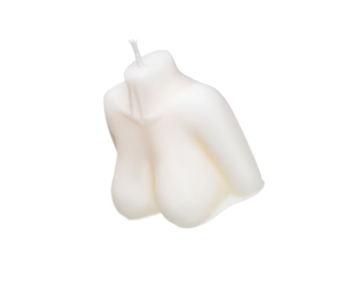 Белая сувенирная свеча «Женский силуэт»