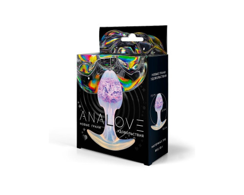 Сиреневатая анальная втулка - 8,2 см.