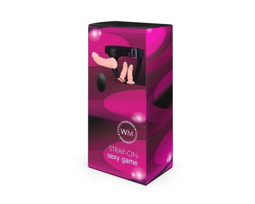 Женский страпон с 3 насадками и вибрацией