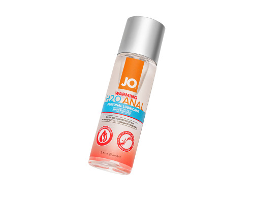 Анальный согревающий лубрикант на водной основе JO Anal H2O Warming - 60 мл.