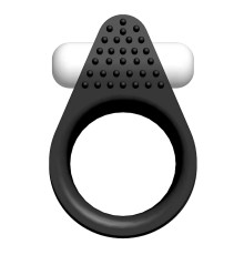 Чёрное эрекционное кольцо Silicone Stimu-Ring