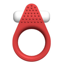 Красное эрекционное кольцо Silicone Stimu-Ring