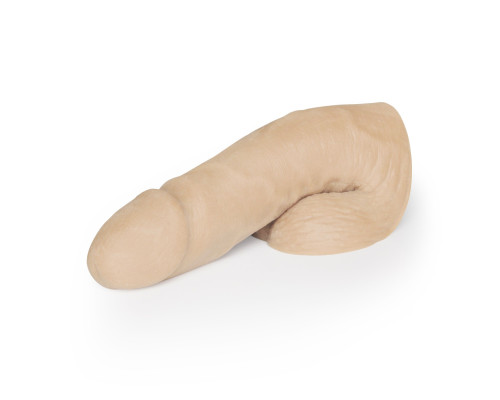 Мягкий имитатор пениса Fleshton Limpy среднего размера - 17 см.