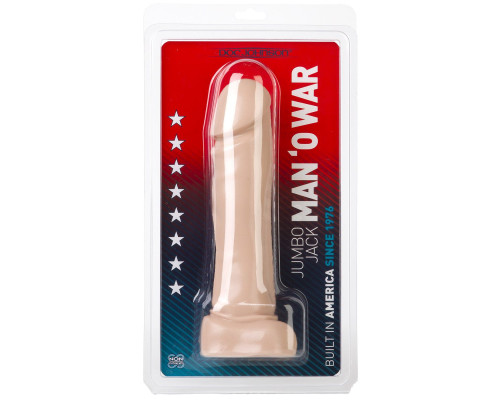 Телесный дилдо Jumbo Jack MAN O WAR - 25 см. Телесный дилдо Jumbo Jack MAN O WAR - 25 см.
