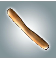 Золотистый стеклянный фаллоимитатор - 18 см.