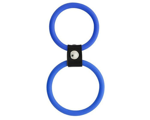 Синее двойное эрекционное кольцо Dual Rings Blue