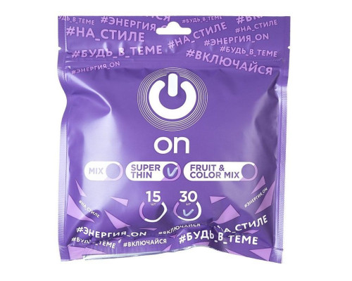 Ультратонкие презервативы ON Super Thin - 30 шт.