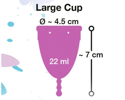 Фиолетовая менструальная чаша Menstrual Cup Large