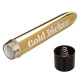 Золотистый классический вибратор Naughty Bits Gold Dicker Personal Vibrator - 19 см.