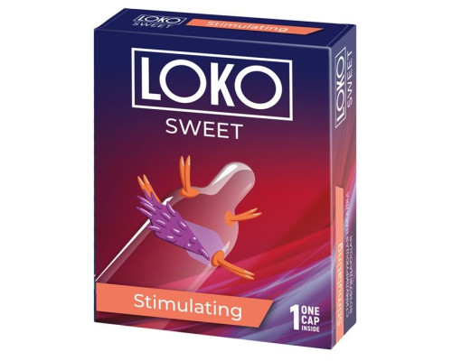 Стимулирующая насадка на пенис LOKO SWEET с возбуждающим эффектом