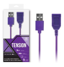 Фиолетовый удлинитель USB-провода - 100 см.