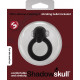 Чёрное виброкольцо Shadow Skull Cockring с черепом