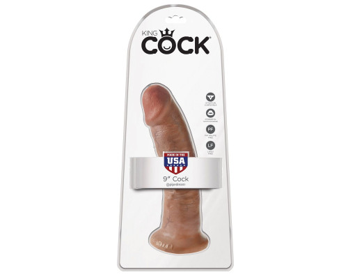 Фаллоимитатор-мулат 9  Cock - 22,9 см.