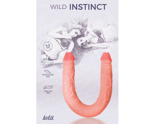 Двусторонний фаллоимитатор Wild Instinct - 47,6 см.
