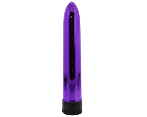 Фиолетовый классический вибратор KRYPTON STIX 7 MASSAGER - 17,8 см.