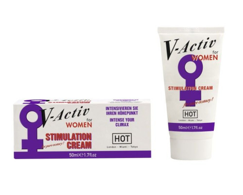 Стимулирующий крем для женщин V-activ - 50 мл.