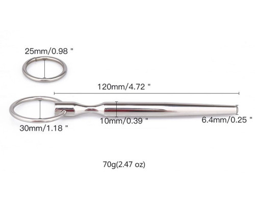 Металлический уретральный конусовидный плаг