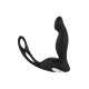 Черный вибромассажер простаты P-Pleaser With Erection Enhance