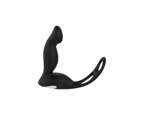 Черный вибромассажер простаты P-Pleaser With Erection Enhance