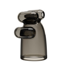 Дымчатая насадка-мастурбатор с вибрацией Vibrating Crystal Cap II