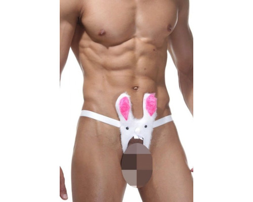 Эротические мужские трусы в виде зайца с доступом