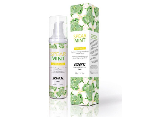 Разогревающее массажное масло Gourmet Spearmint Organic с органическими ингредиентами - 50 мл.